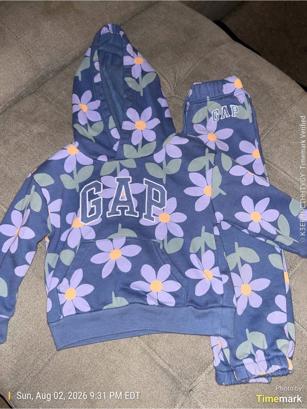 GAP Baby Navy Tagged Sweatshirt - White Label